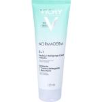 Produits nettoyants visage Vichy Normaderm 125 ml pour le visage anti sébum exfoliants pour peaux sensibles texture crème 