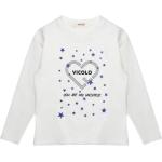 T-shirts à col rond Vicolo blancs à paillettes Taille 10 ans pour fille de la boutique en ligne Miinto.fr 