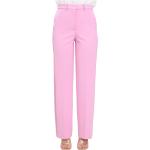 Pantalons large de printemps Vicolo roses en satin Barbie Taille L 