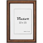 Cadres photo design Victor marron en plastique 10x15 format A6 shabby chic en promo 