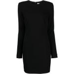 Robes en laine Victoria Beckham noires à manches longues à col rond Taille XS pour femme 