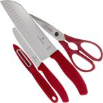 Couteaux de cuisine Victorinox rouges en lot de 4 