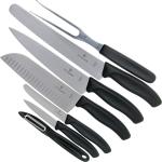 Couteaux de cuisine Victorinox noirs en lot de 7 