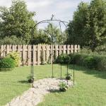 Arches de jardin VidaXL noires en acier 