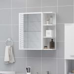 Armoires de salle de bain VidaXL blanches en bois contemporaines 