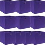 Boîtes de rangement VidaXL violettes 