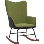 Chaises en bois VidaXL vert clair en PVC 