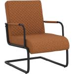 Chaises design VidaXL marron en cuir synthétique industrielles 