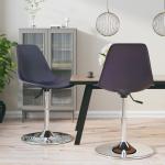 Chaises de cuisine VidaXL lilas à hauteur réglable en lot de 2 minimalistes 