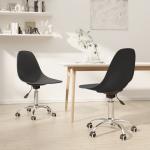 Chaises design VidaXL gris clair à hauteur réglable en lot de 2 contemporaines 