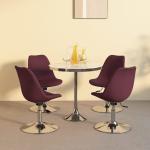 Chaises de cuisine VidaXL violettes en lot de 4 