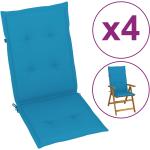 Galettes de chaise VidaXL bleues 