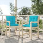 Galettes de chaise VidaXL turquoise modernes 