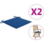 Galettes de chaise VidaXL bleues 40x40 cm 