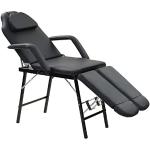 Tables de massage VidaXL noires en cuir synthétique enduites inspirations zen 