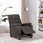 vidaXL Fauteuil inclinable Taupe Tissu