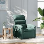 Matelas fauteuil-lit pliant fauteuil de relaxation dossier réglable tissu  vert 04_0003100