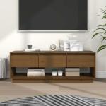 Meubles TV en bois marron en pin avec tiroirs 