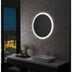 Miroirs de salle de bain VidaXL beiges nude lumineux 