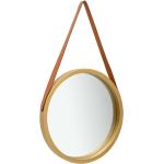 Miroirs muraux VidaXL en bois de Paulownia diamètre 50 cm modernes 