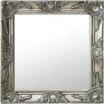 Miroirs muraux VidaXL argentés en bois baroques & rococo 