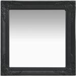 Miroirs muraux VidaXL noirs en bois baroques & rococo en promo 