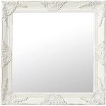 Miroirs muraux VidaXL blancs en bois baroques & rococo en promo 