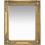 Miroirs muraux VidaXL dorés en bois baroques & rococo en promo 