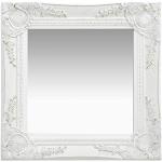 Miroirs muraux VidaXL blancs en bois baroques & rococo 