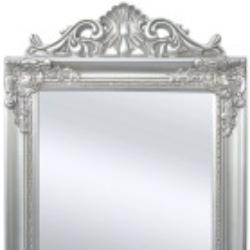 vidaXL Miroir sur pied Style baroque 160 x 40 cm Argenté