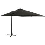 Housses VidaXL noires en aluminium de parasol 