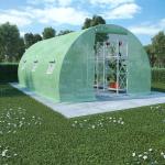 Serres de jardin VidaXL vertes en acier de 10 à 15m² 