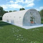 Serres de jardin VidaXL blanches en acier plus de 20m² 