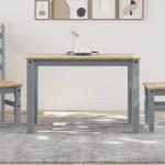 Tables de salle à manger VidaXL grises en bois massif Pays minimalistes 