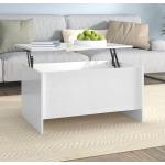 Tables basses relevables VidaXL blanches 
