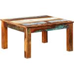 Tables basses carrées VidaXL multicolores en bois massif 