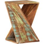 Tables d'appoint VidaXL multicolores en bois massif à motif bateaux rustiques 