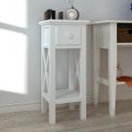 Tables d'appoint VidaXL blanches 