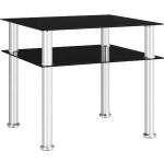 Tables d'appoint VidaXL noires en aluminium 