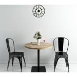 Tables de salle à manger VidaXL beiges en acier romantiques 