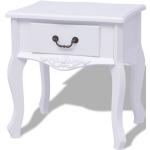 Tables d'appoint VidaXL blanches 