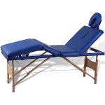 Tables de massage VidaXL marron en bois inspirations zen pliables 