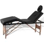 Tables de massage VidaXL marron en bois inspirations zen pliables 