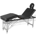 Tables de massage VidaXL grises en aluminium inspirations zen pliables 