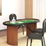 Tables de poker VidaXL en feutre dix joueurs 