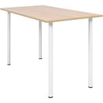 Tables de salle à manger design VidaXL blanches en acier modernes 