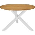 Tables de salle à manger design VidaXL blanches en bois massif 