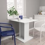 Tables de salle à manger VidaXL blanches minimalistes 