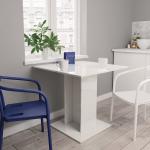 Tables de salle à manger VidaXL blanches minimalistes 