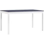 Tables de salle à manger VidaXL grises en pin minimalistes 